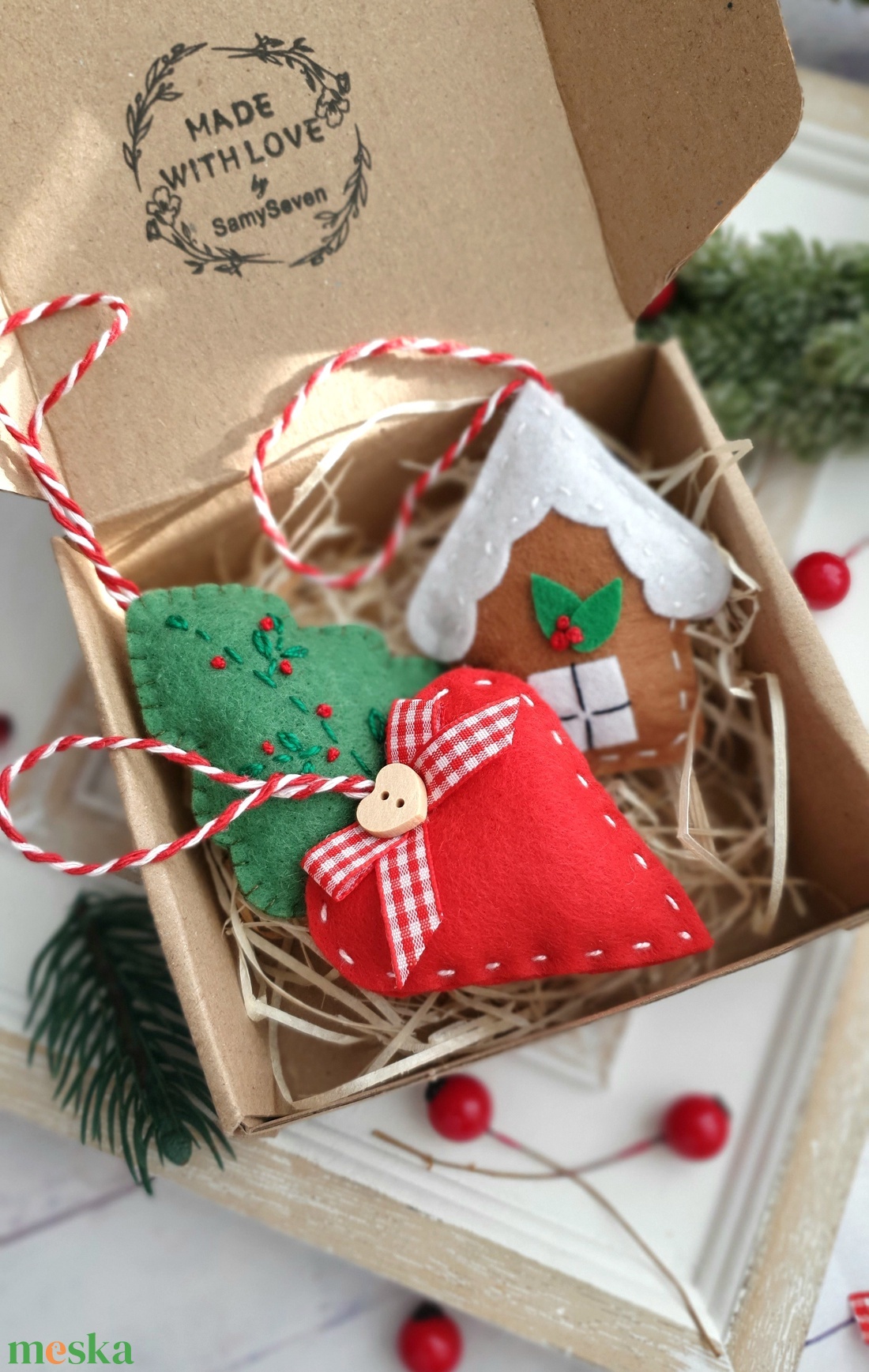 Bababarát karácsonyfadísz ajándékcsomag, kid box, óvónőnek, kollégának, pedagógusoknak - karácsony - karácsonyi lakásdekoráció - karácsonyfadíszek - Meska.hu