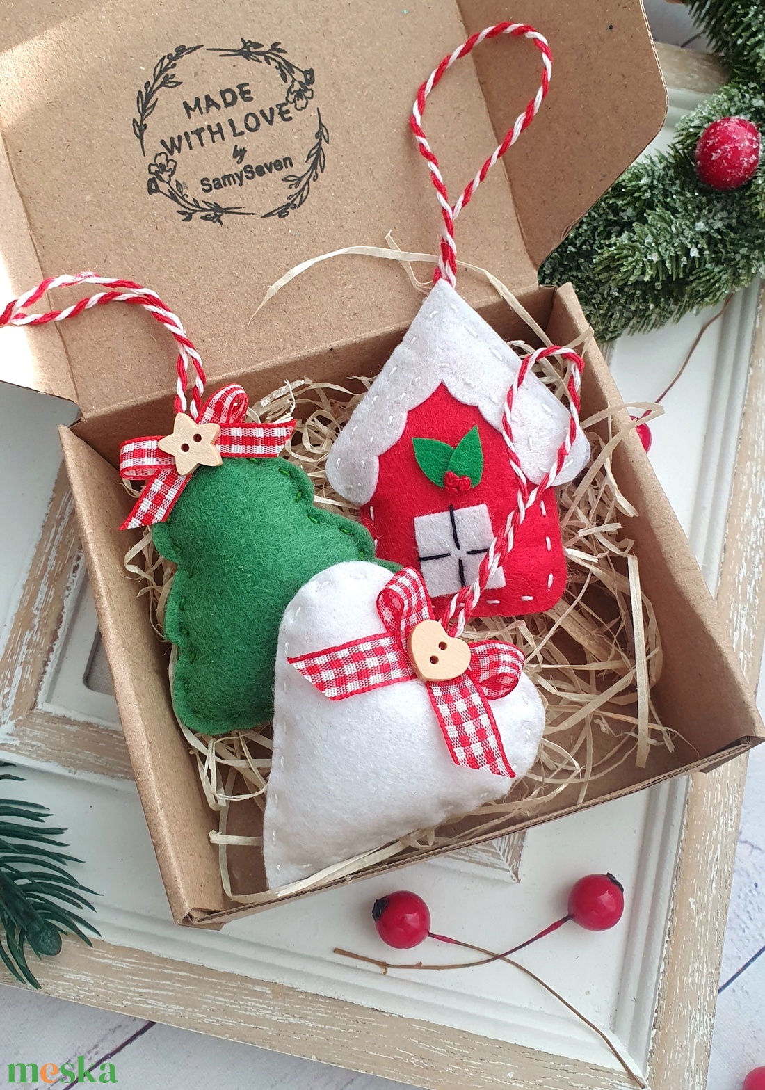 Bababarát karácsonyfadísz ajándékcsomag, kid box, óvónőnek, kollégának, pedagógusoknak - karácsony - karácsonyi lakásdekoráció - karácsonyfadíszek - Meska.hu