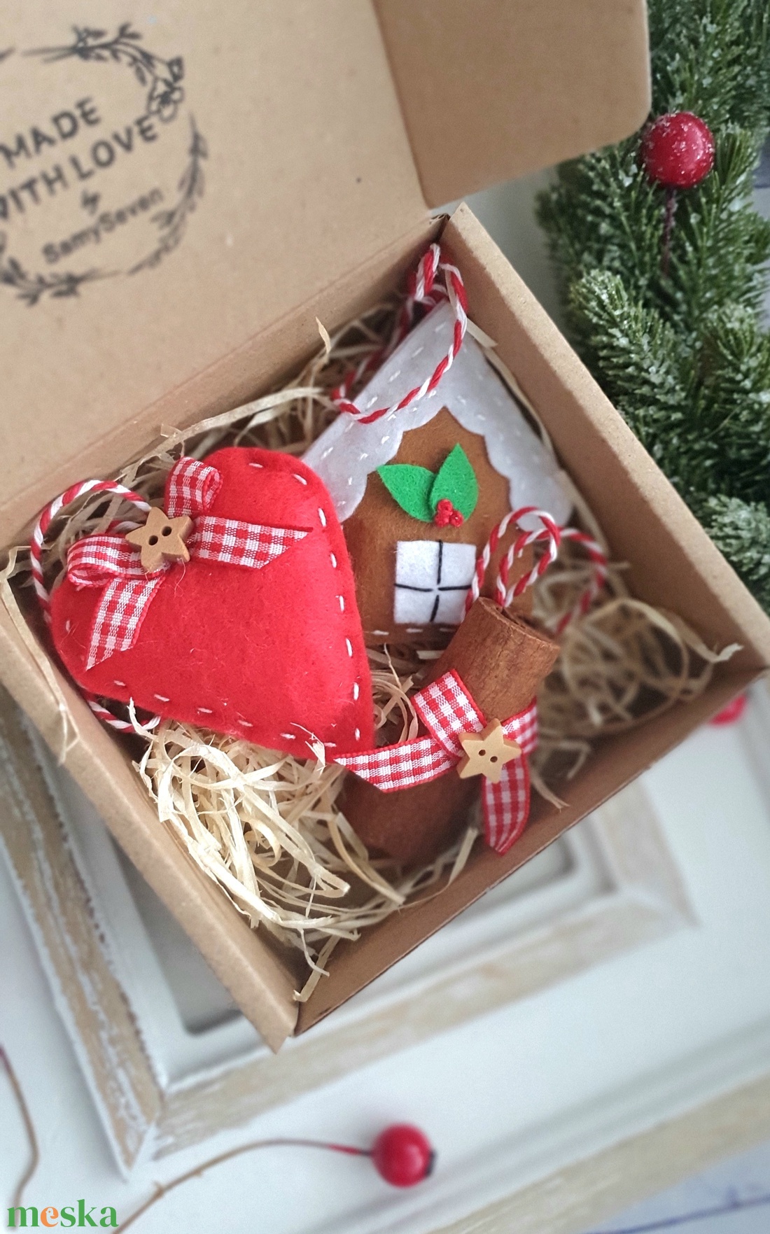 Bababarát karácsonyfadísz ajándékcsomag, kid box, óvónőnek, kollégának, pedagógusoknak - karácsony - karácsonyi lakásdekoráció - karácsonyfadíszek - Meska.hu