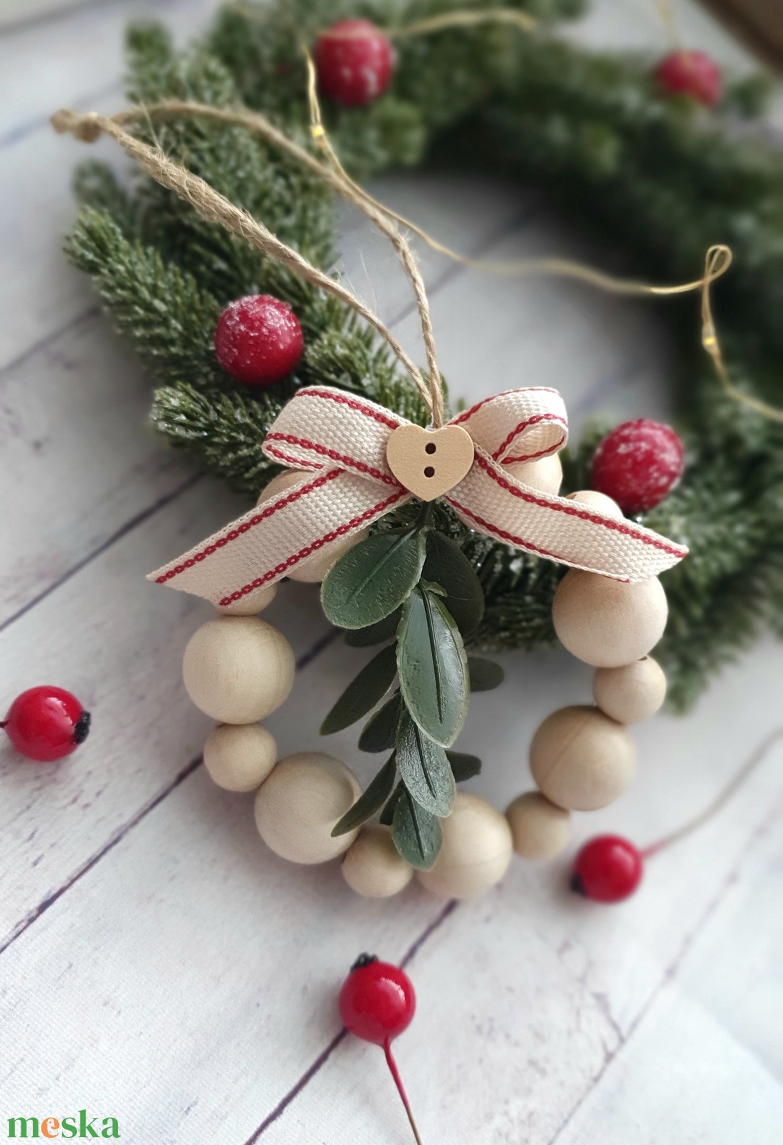 Rusztikus karácsonyfadísz  - karácsony - karácsonyi lakásdekoráció - karácsonyfadíszek - Meska.hu