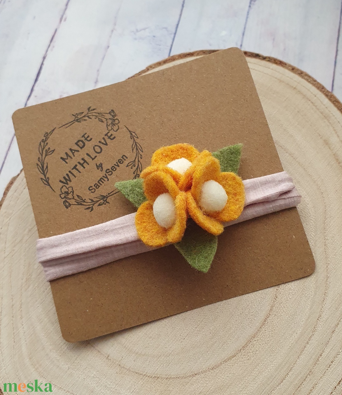 Virágos hajpánt, fejpánt, hajdísz - baba - mama - babafotózás - babafotózási kellékek - Meska.hu