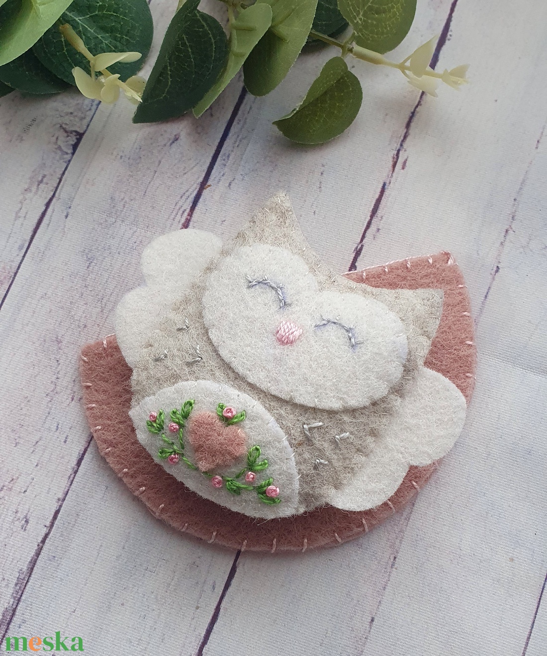 Zsebbarát filc bagoly, gyapjúfilc bagoly  - játék & sport - plüssállat & játékfigura - más figura - Meska.hu