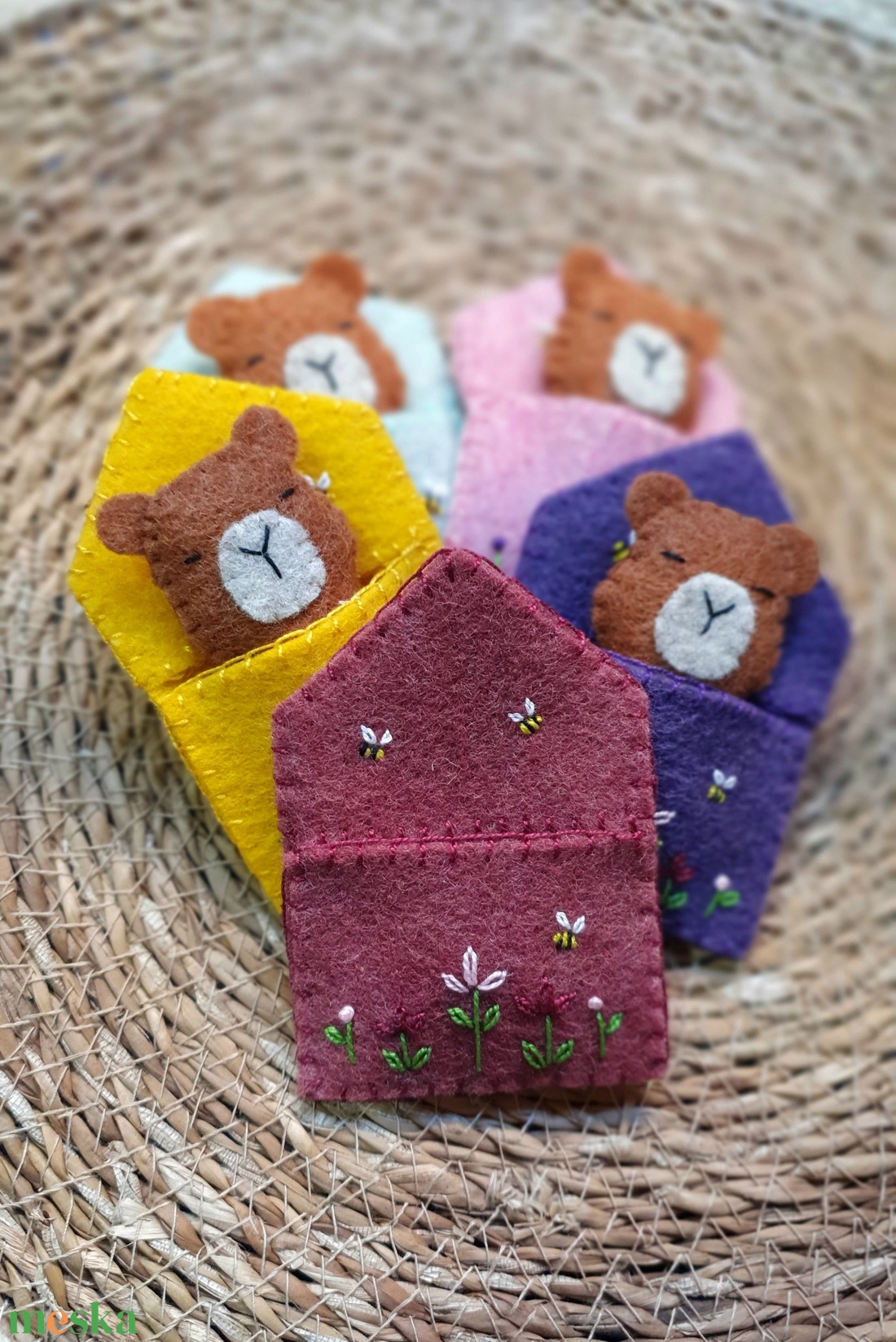 Zsebbarátok, hímzett gyapjúfilc capibara, kapibara - játék & sport - plüssállat & játékfigura - kapibara - Meska.hu