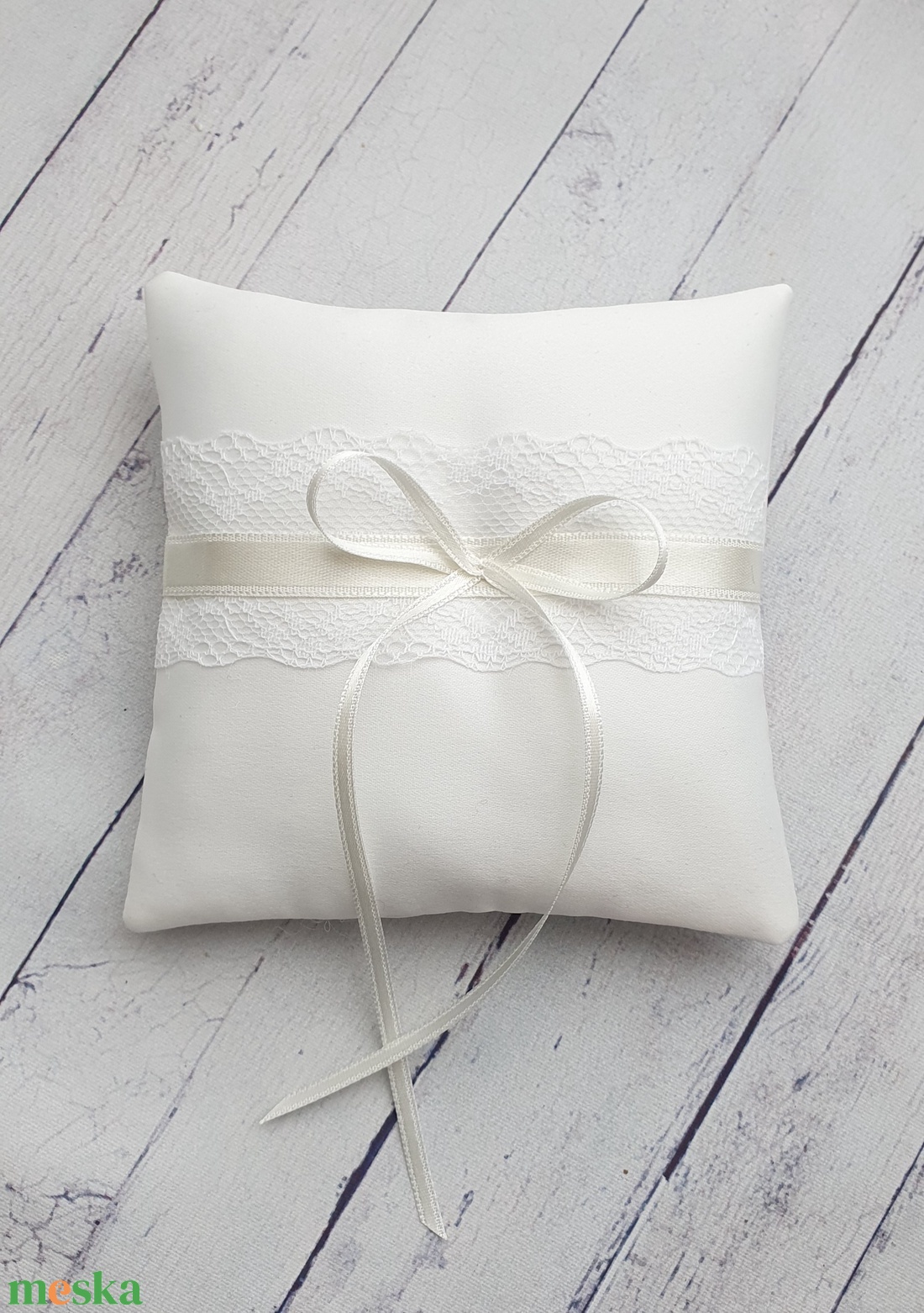 Gyűrűpárna EVELYN, gyűrűtartó, menyasszony, esküvő - esküvő - kiegészítők - gyűrűtartó & gyűrűpárna - Meska.hu