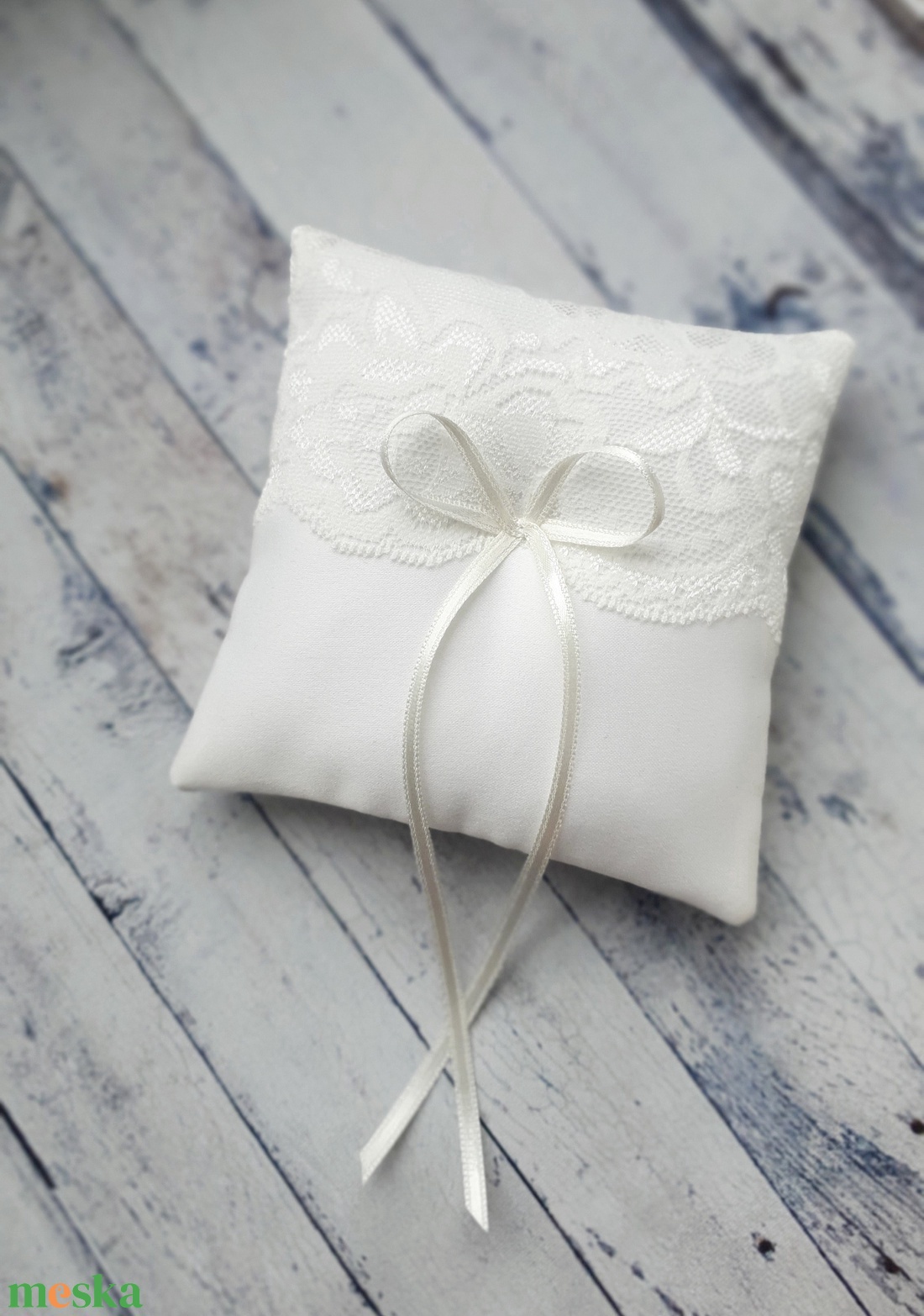 Gyűrűpárna AGNESE, gyűrűtartó, menyasszony, esküvő - esküvő - kiegészítők - gyűrűtartó & gyűrűpárna - Meska.hu