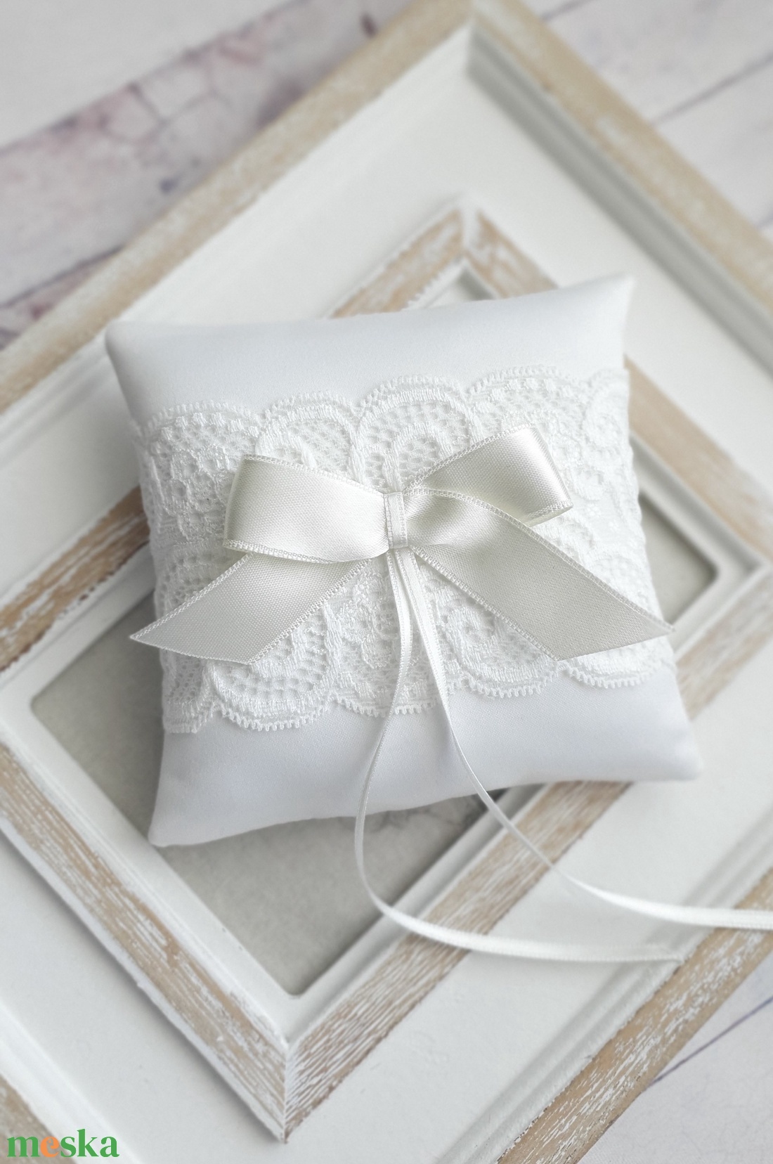 Gyűrűpárna AMBER, gyűrűtartó, menyasszony, esküvő - esküvő - kiegészítők - gyűrűtartó & gyűrűpárna - Meska.hu