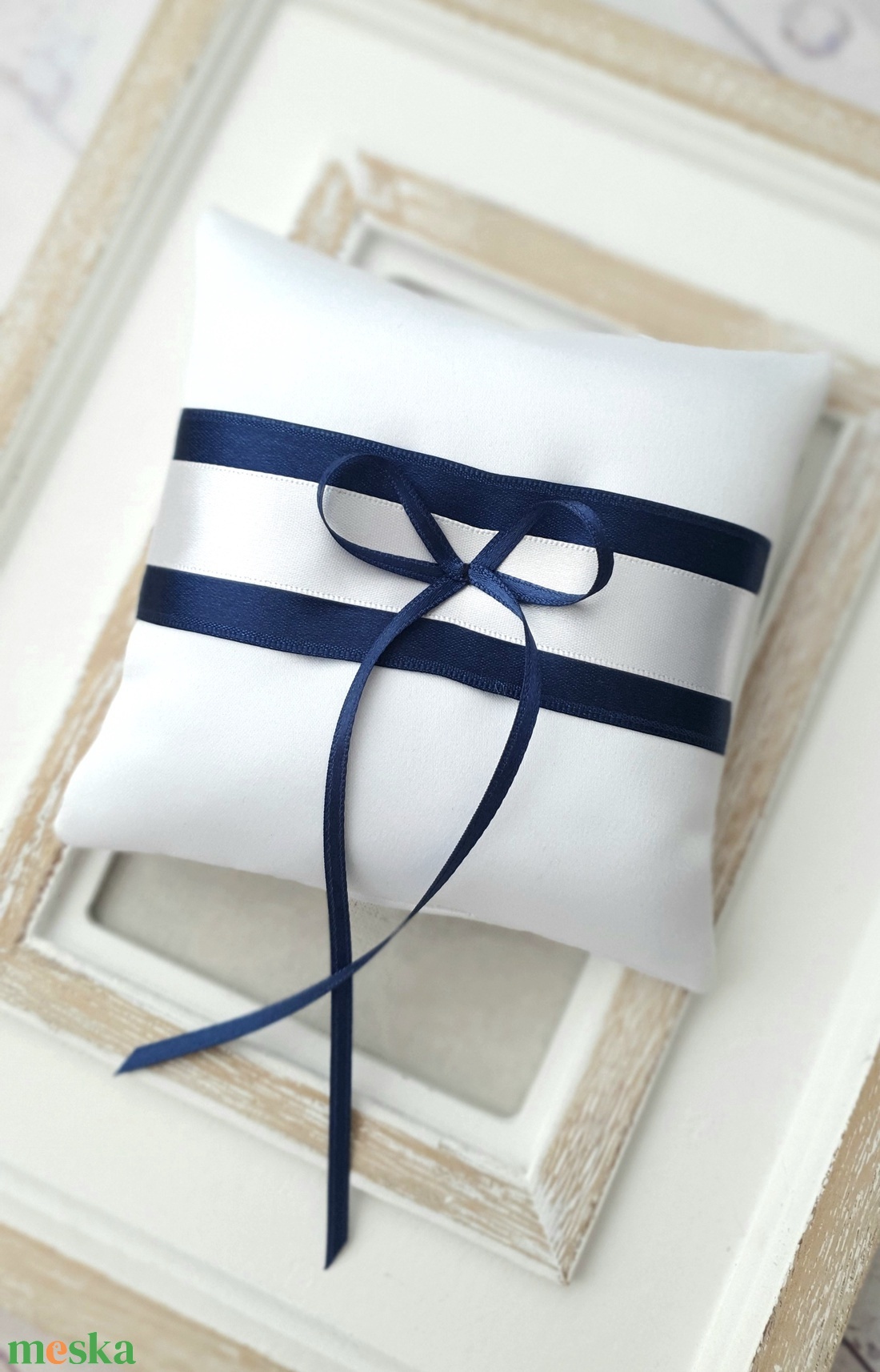 Gyűrűpárna BENEDICT, gyűrűtartó, menyasszony, esküvő - esküvő - kiegészítők - gyűrűtartó & gyűrűpárna - Meska.hu