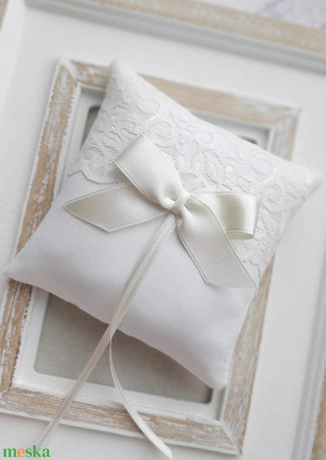 Gyűrűpárna LULU, gyűrűtartó, menyasszony, esküvő - esküvő - kiegészítők - gyűrűtartó & gyűrűpárna - Meska.hu