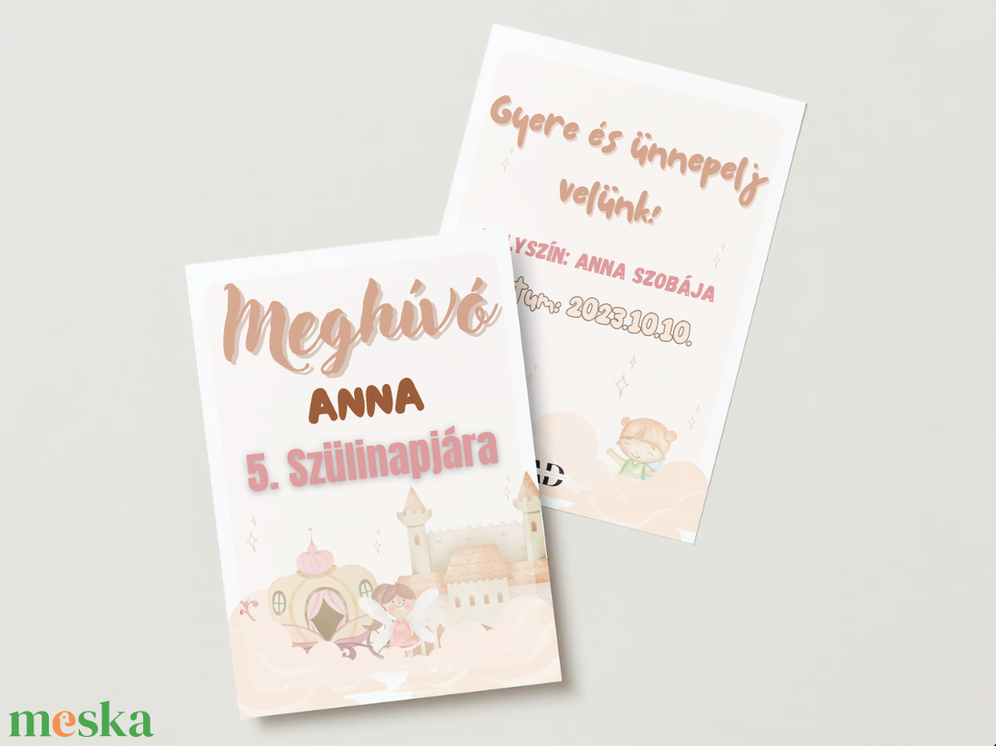 Születésnapi királylányos meghívó - otthon & életmód - papír, írószer - ajándékozás kellékei - meghívó - Meska.hu Születésnapi királylányos meghívó - otthon & életmód - papír, írószer - ajándékozás kellékei - meghívó - Meska.hu