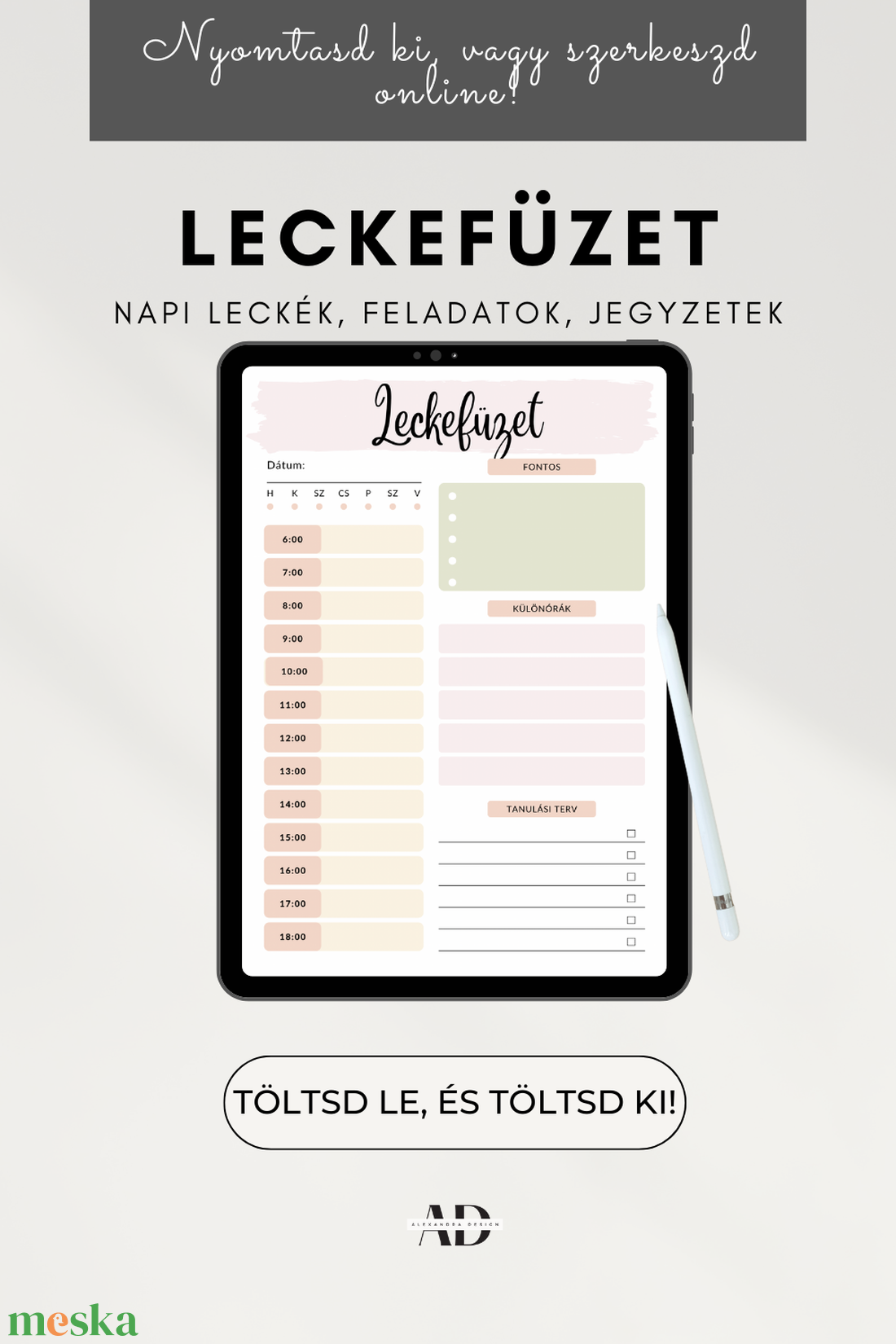 Leckefüzet - otthon & életmód - papír, írószer - jegyzetfüzet & napló - Meska.hu Leckefüzet - otthon & életmód - papír, írószer - jegyzetfüzet & napló - Meska.hu