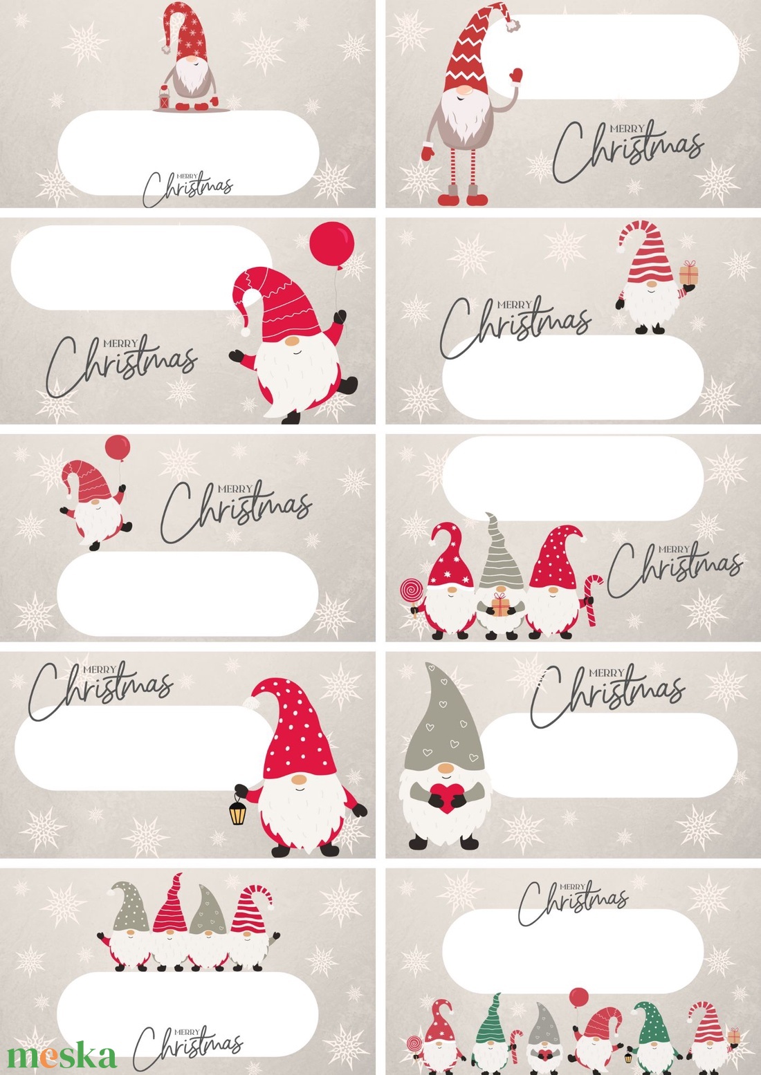 Karácsonyi címke  - művészet - címkék, gyufásdobozok - Meska.hu