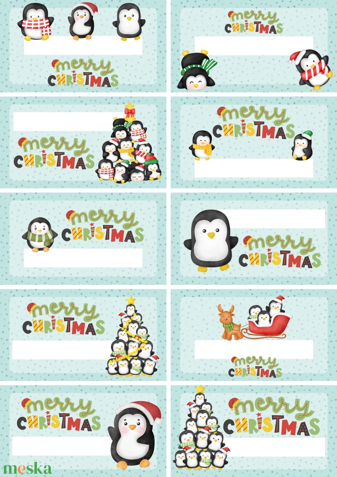 Karácsonyi címke  - művészet - címkék, gyufásdobozok - Meska.hu