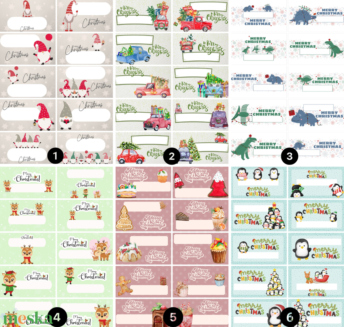 Karácsonyi címke  - művészet - címkék, gyufásdobozok - Meska.hu