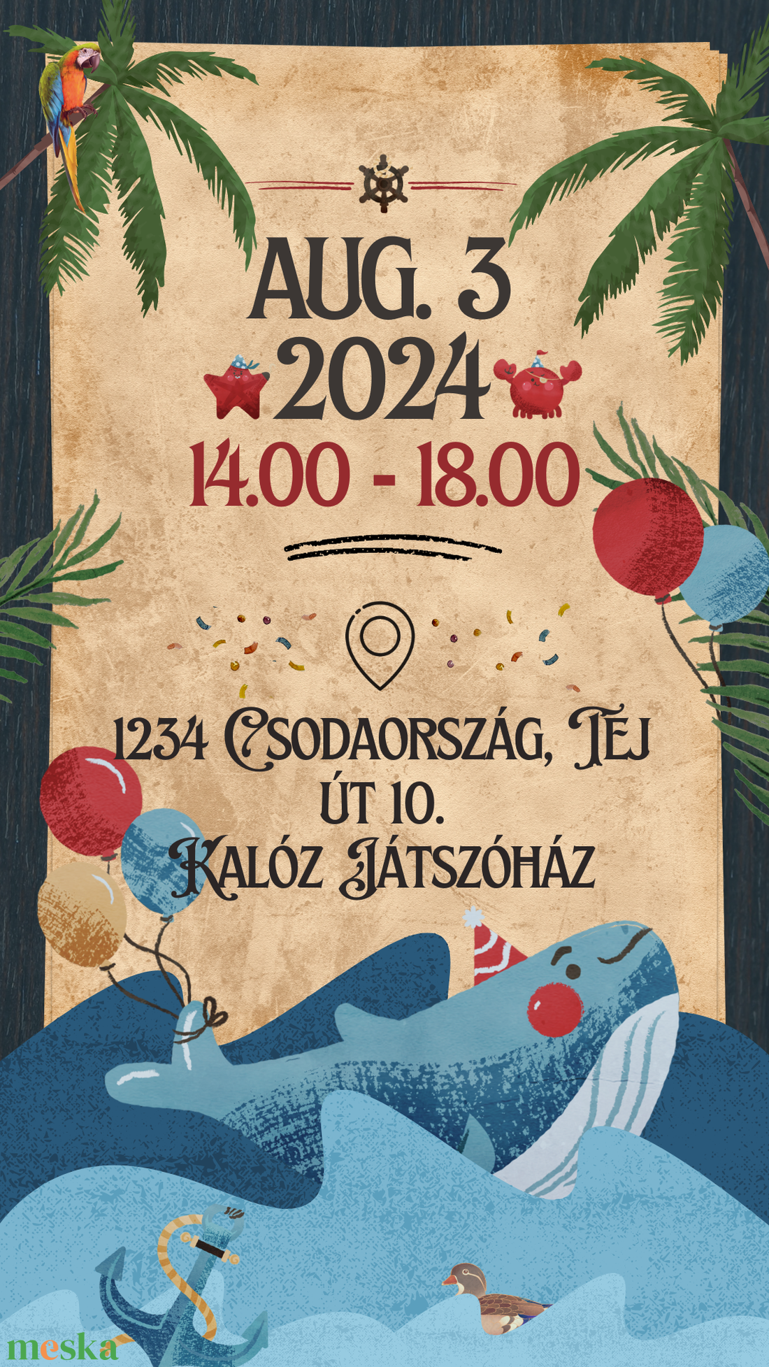 Születésnapi meghívó videó kalózos - művészet - grafika & illusztráció - digitális - Meska.hu Születésnapi meghívó videó kalózos - művészet - grafika & illusztráció - digitális - Meska.hu