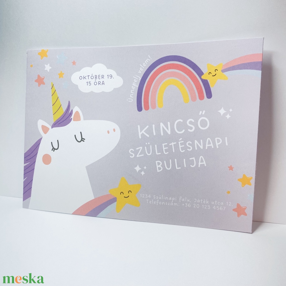 Születésnapi meghívó unikornis - otthon & életmód - papír, írószer - Meska.hu Születésnapi meghívó unikornis - otthon & életmód - papír, írószer - Meska.hu