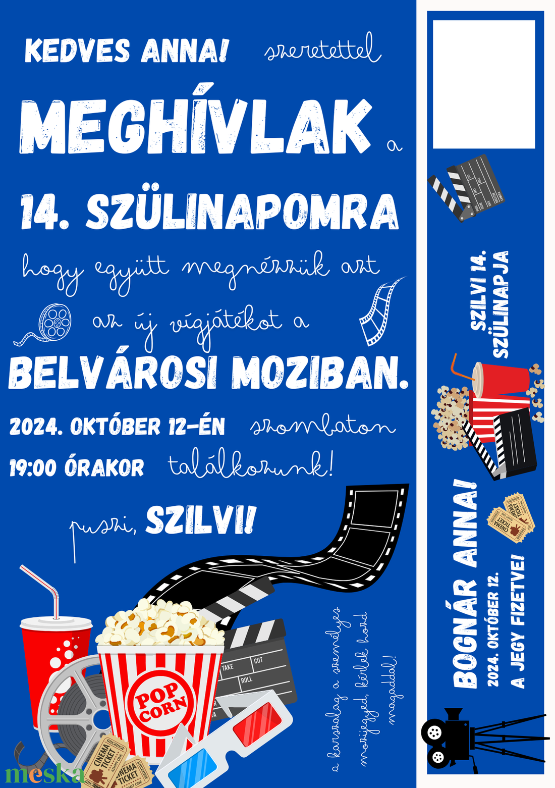 Születésnapi meghívó letéphető karszalaggal - otthon & életmód - papír, írószer - ajándékozás kellékei - meghívó - Meska.hu Születésnapi meghívó letéphető karszalaggal - otthon & életmód - papír, írószer - ajándékozás kellékei - meghívó - Meska.hu