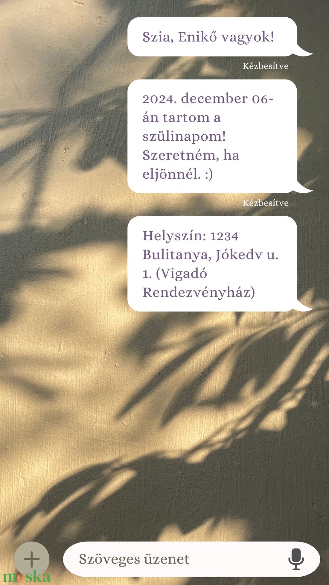 Születésnapi meghívó videó - otthon & életmód - papír, írószer - ajándékozás kellékei - meghívó - Meska.hu