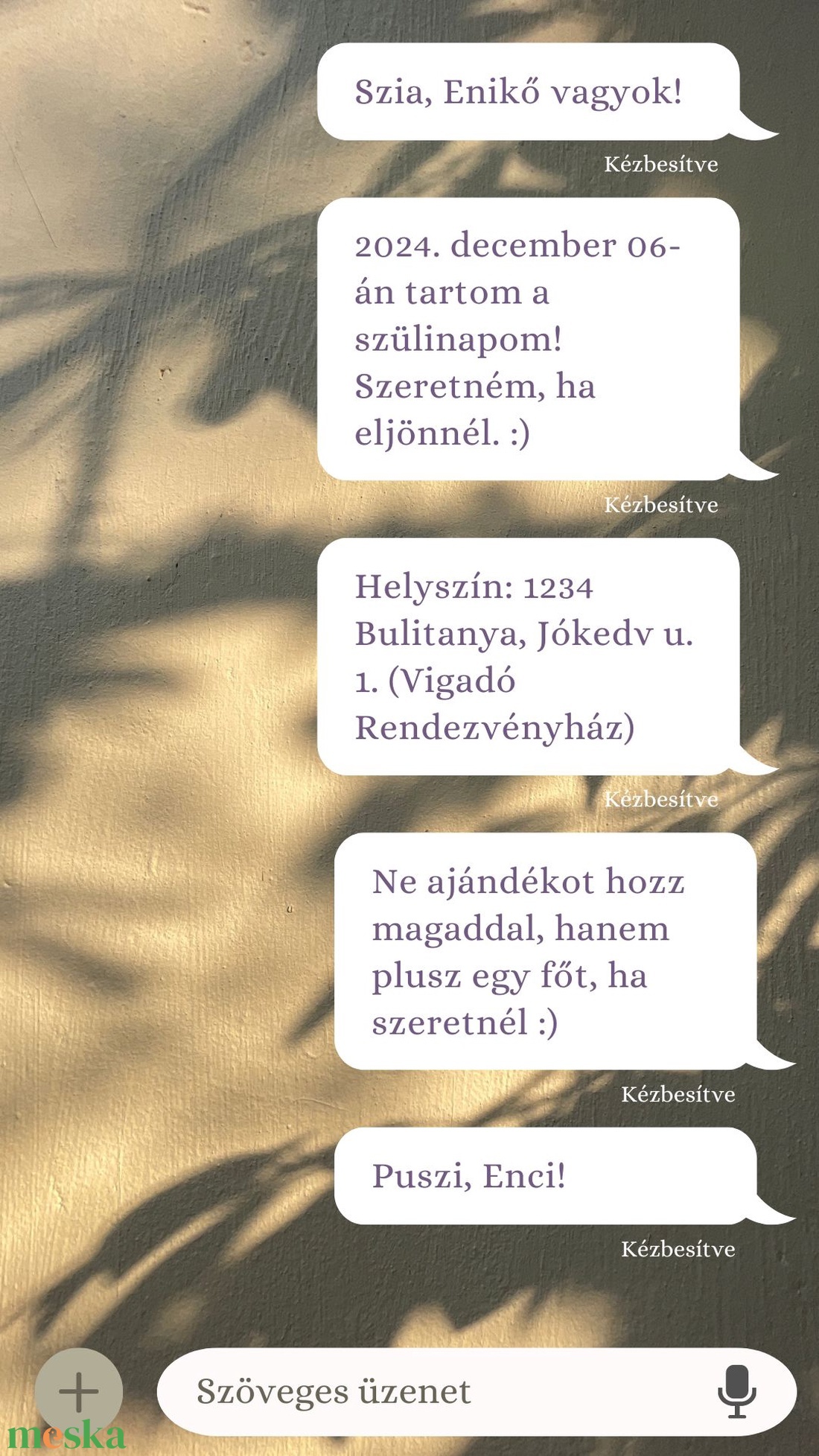 Születésnapi meghívó videó - otthon & életmód - papír, írószer - ajándékozás kellékei - meghívó - Meska.hu