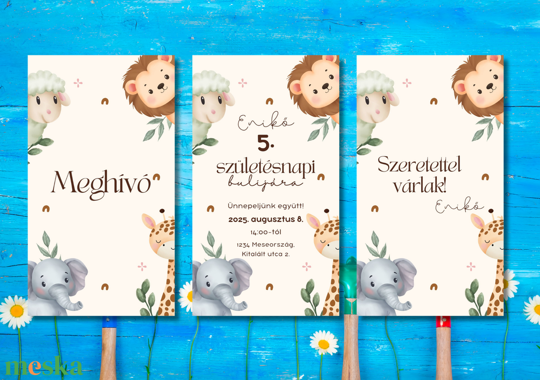 Születésnapi meghívó videó állatos - művészet - grafika & illusztráció - digitális - Meska.hu Születésnapi meghívó videó állatos - művészet - grafika & illusztráció - digitális - Meska.hu