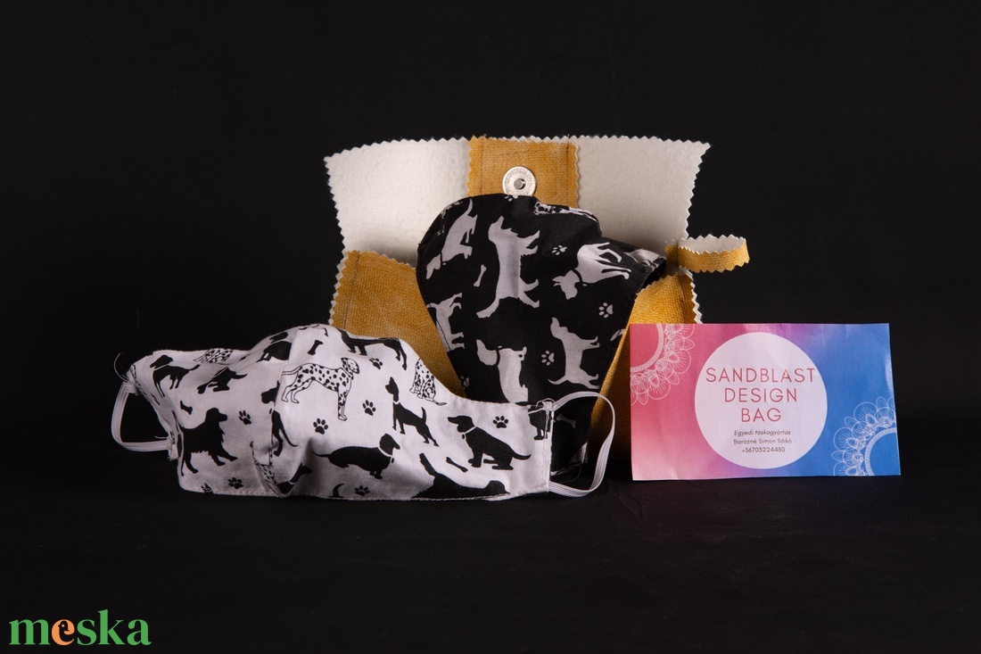 Maszk tartó antibakteriális bugyelláris - táska & tok - pénztárca & más tok - zsebkendőtartó tok - Meska.hu