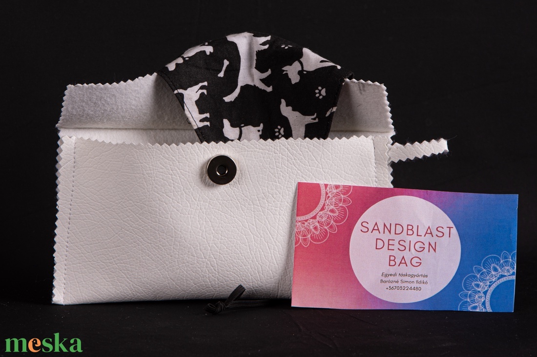 Maszk tartó antibakteriális bugyelláris - táska & tok - pénztárca & más tok - zsebkendőtartó tok - Meska.hu