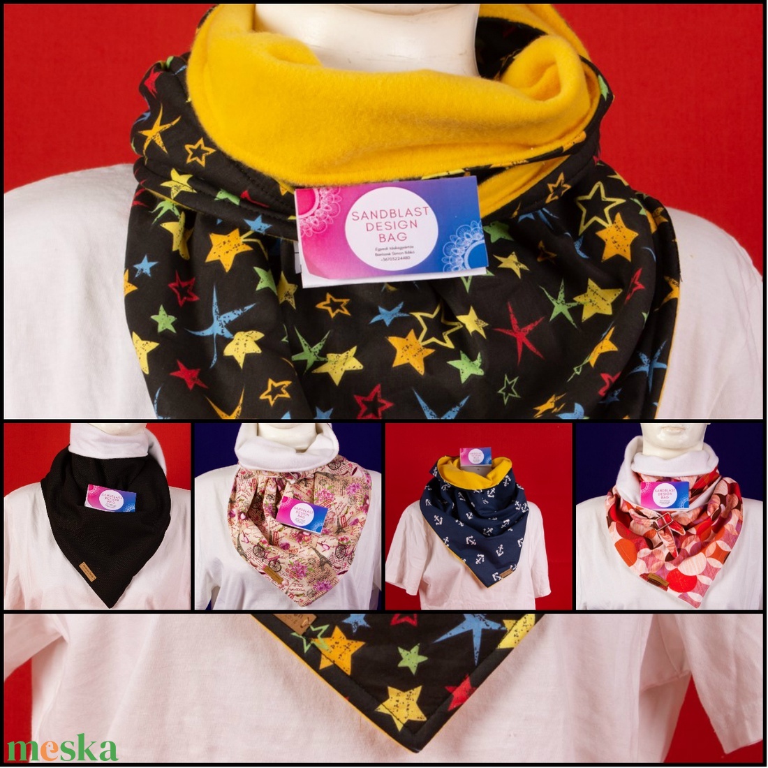 Design mintás sálkendö - Több féle minta - ruha & divat - sál, sapka, kendő - sál - Meska.hu
