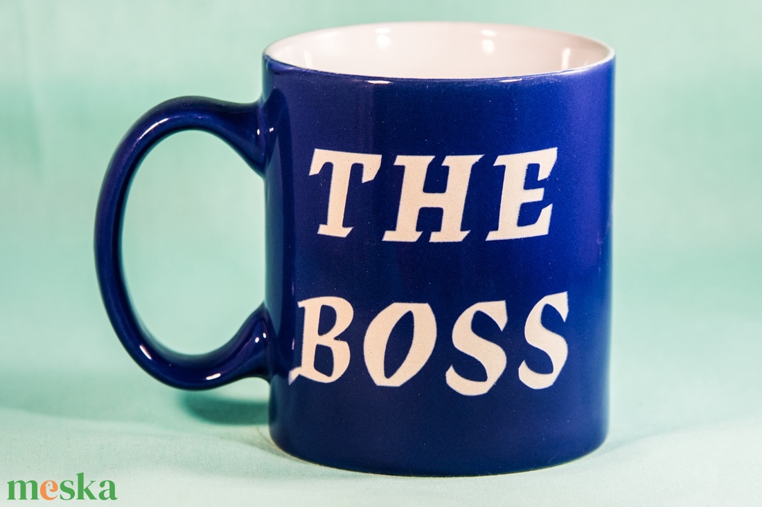 A főnök homokgravírozott bögréje - otthon & életmód - konyhafelszerelés, tálalás - tálalás - bögre & csésze - Meska.hu