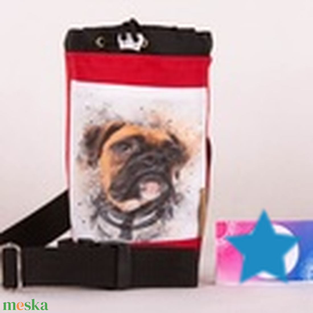 Angol Bulldog Jutalomfalat táska - Cordura kutyakiképző kiegészítő - táska & tok - övtáska - Meska.hu