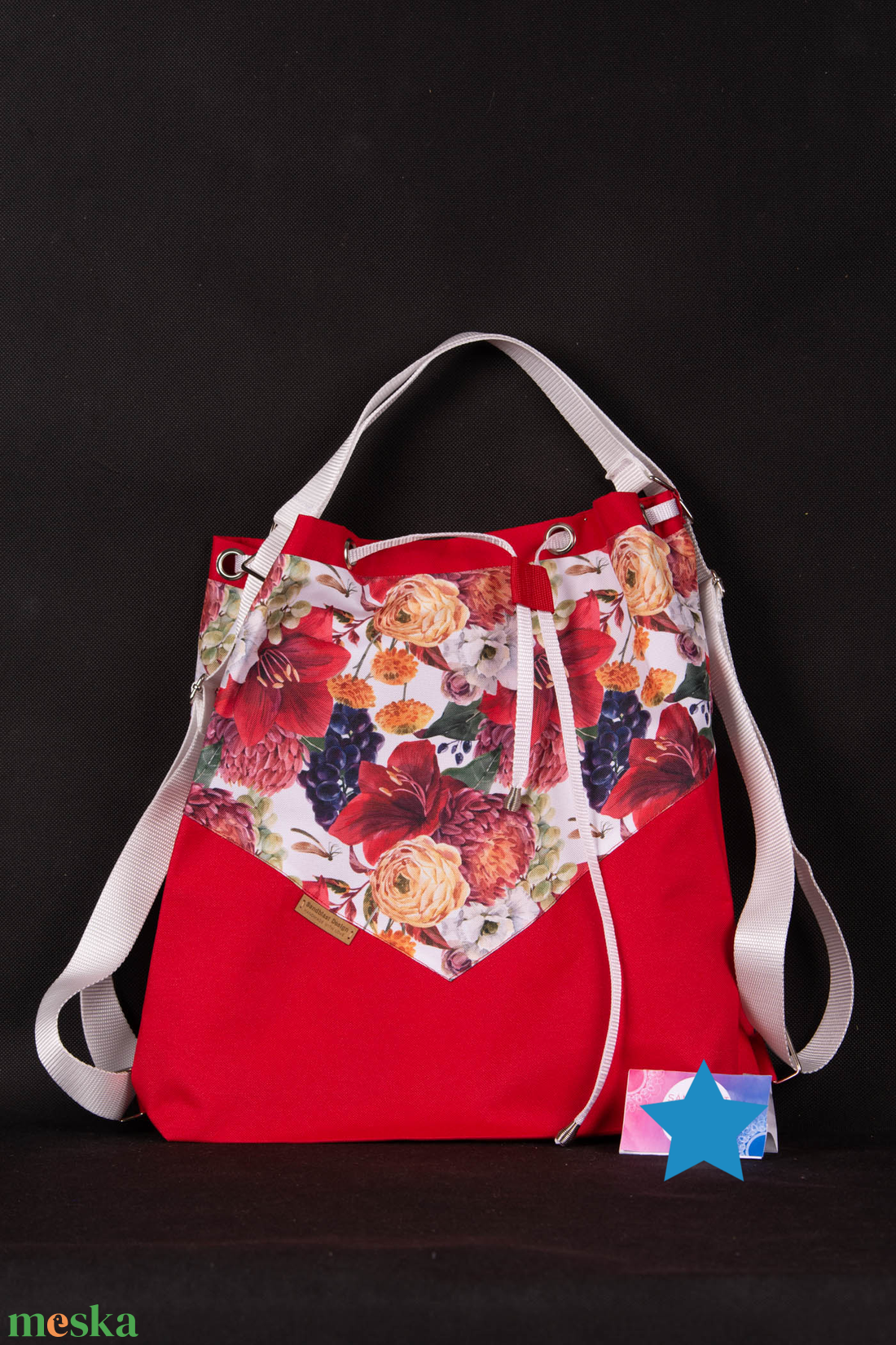 Variálható Design Táska, Piros virágos shopper bag - táska & tok - variálható táska - Meska.hu Variálható Design Táska, Piros virágos shopper bag - táska & tok - variálható táska - Meska.hu