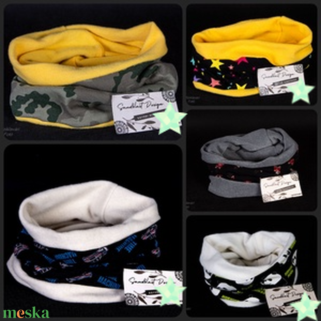 Bélelt csősál-több minta! - ruha & divat - sál, sapka, kendő - sál - Meska.hu