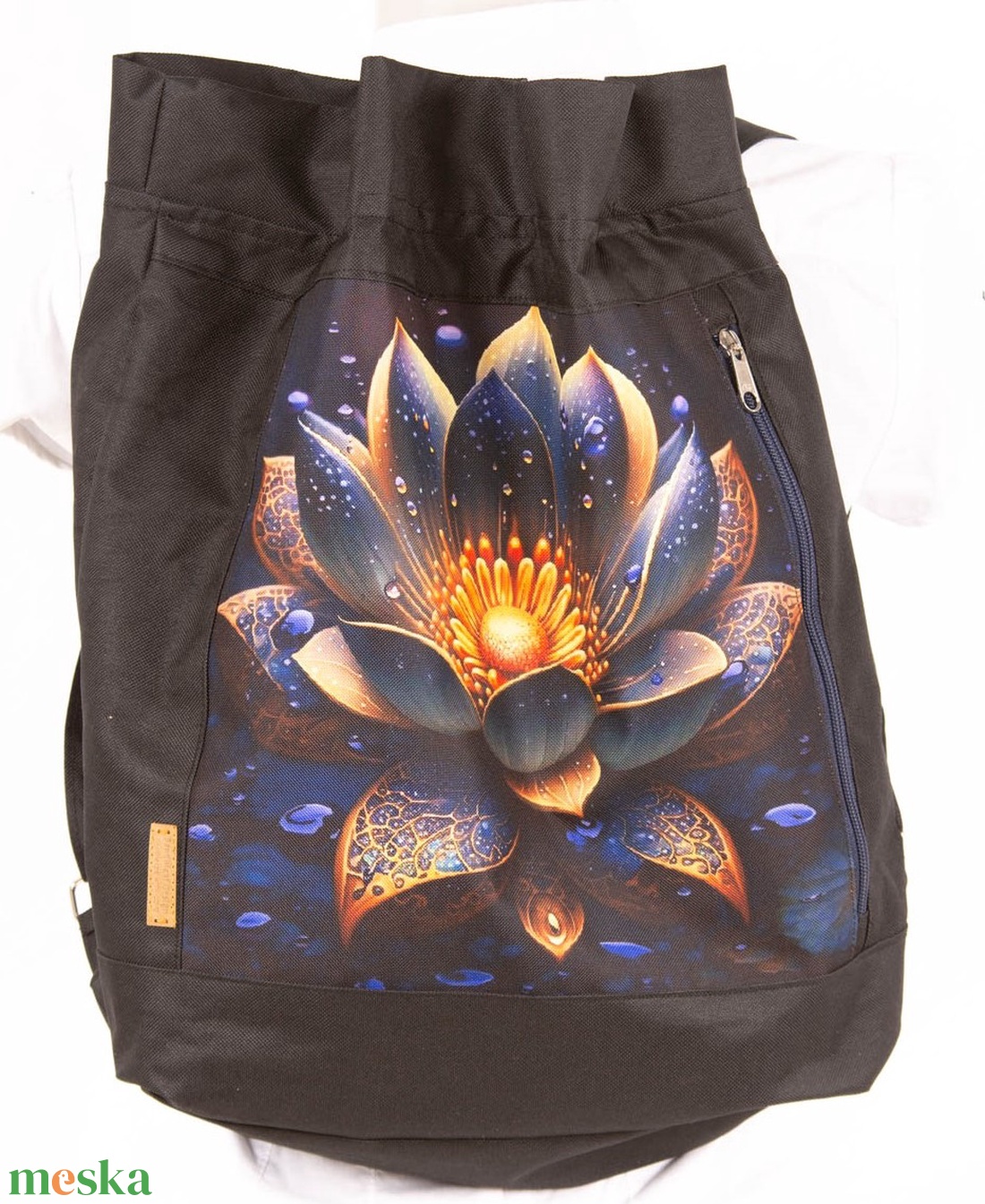 Mandala Lótusz virág 3 multifunkciós táska -Gym bag - otthon & életmód - dekoráció - spiritualitás - mandala - Meska.hu
