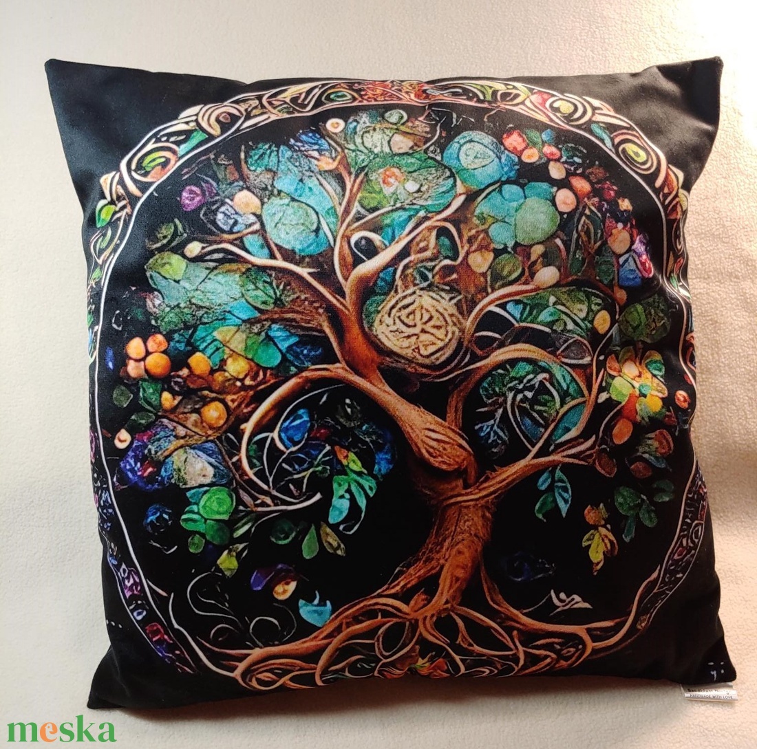 Életfa mintás pihe puha diszpárna - otthon & életmód - dekoráció - spiritualitás - mandala - Meska.hu Életfa mintás pihe puha diszpárna - otthon & életmód - dekoráció - spiritualitás - mandala - Meska.hu