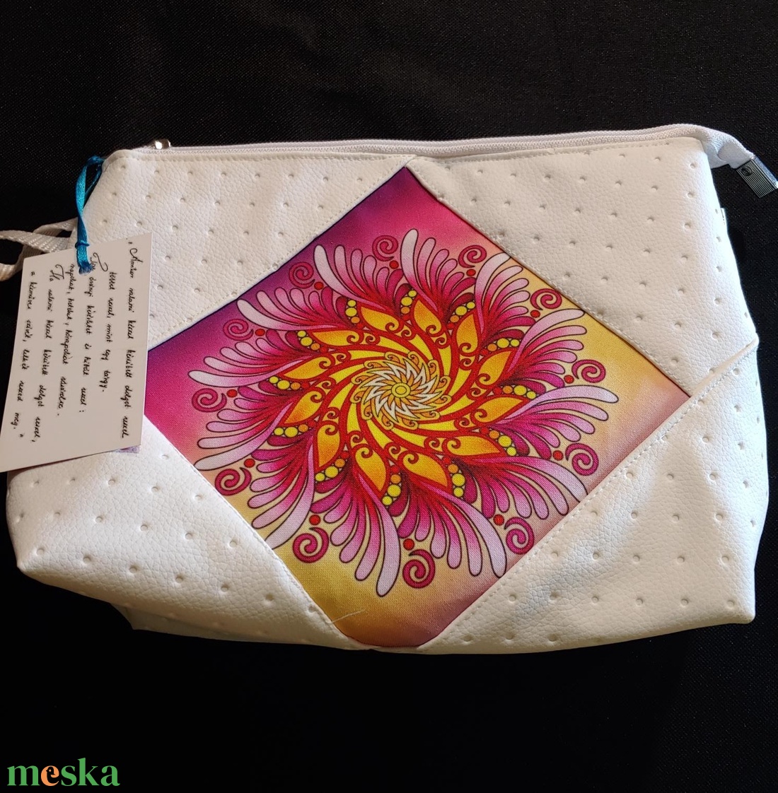 Fehér alapon pink mandala neszesszer - táska & tok - neszesszer - Meska.hu Fehér alapon pink mandala neszesszer - táska & tok - neszesszer - Meska.hu
