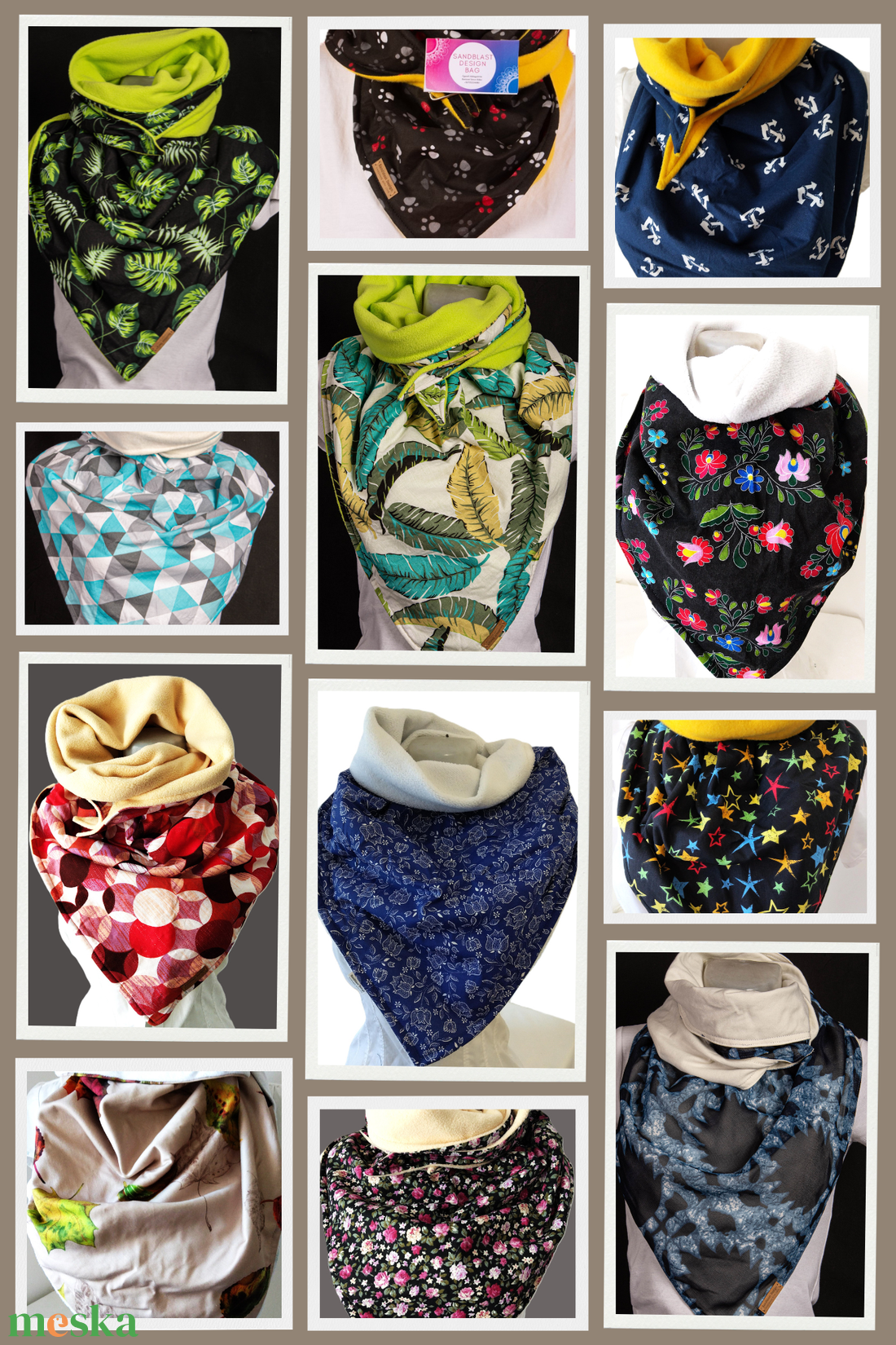 Terepmintás sálkendő - Több féle minta! - ruha & divat - sál, sapka, kendő - sál - Meska.hu