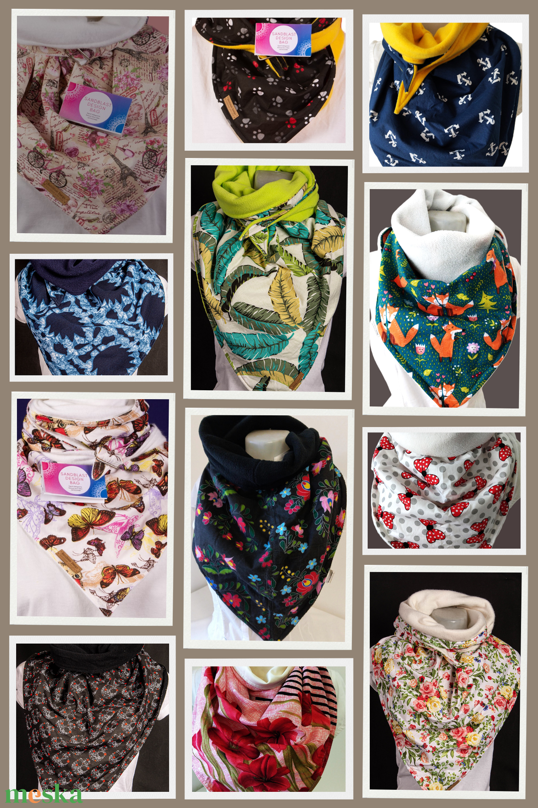 Terepmintás sálkendő - Több féle minta! - ruha & divat - sál, sapka, kendő - sál - Meska.hu