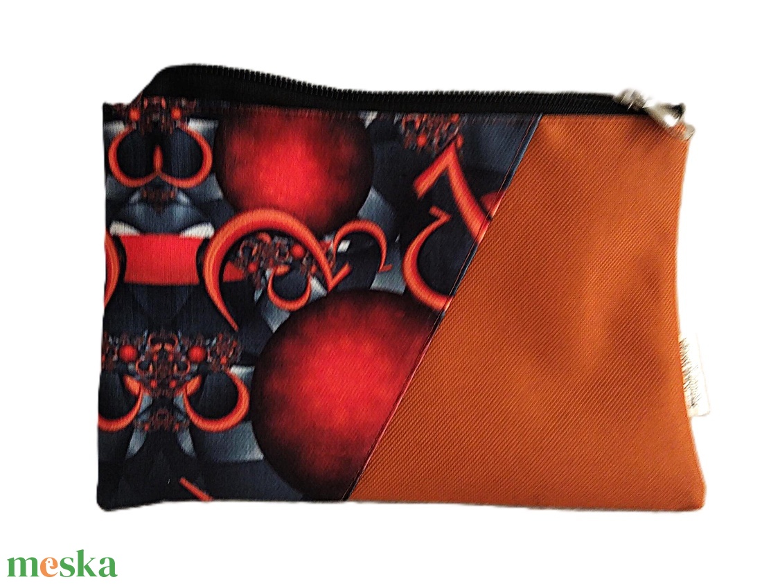 Tök jó neszi/terrakotta alapon - táska & tok - neszesszer - Meska.hu