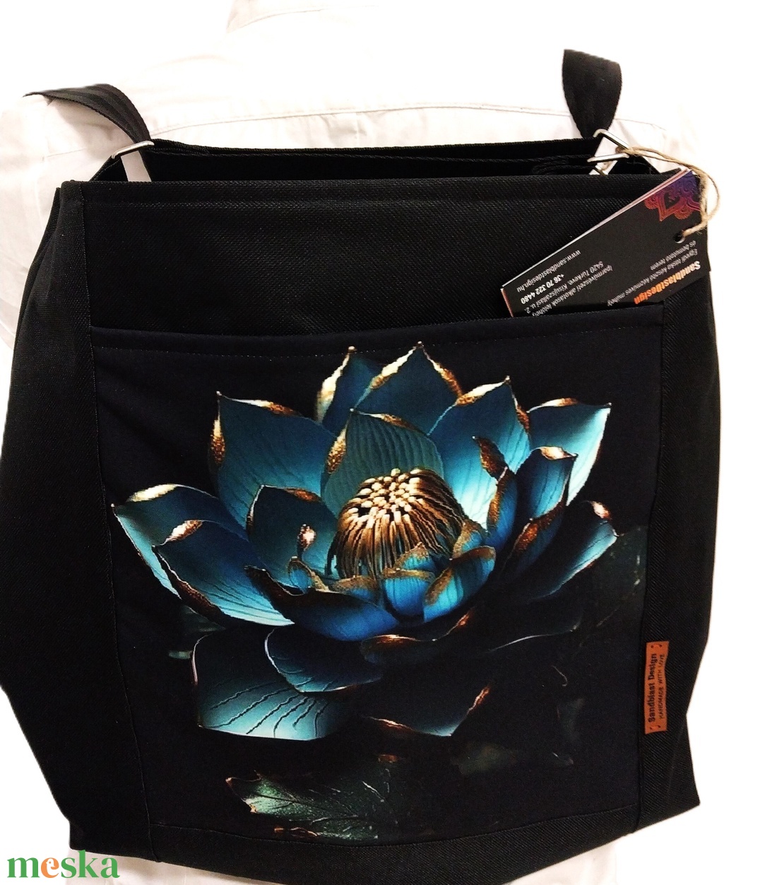 Kristály kék  variálható táska szett. Ajándék Neszesszerre, és kulcstartóval ! - táska & tok - variálható táska - Meska.hu