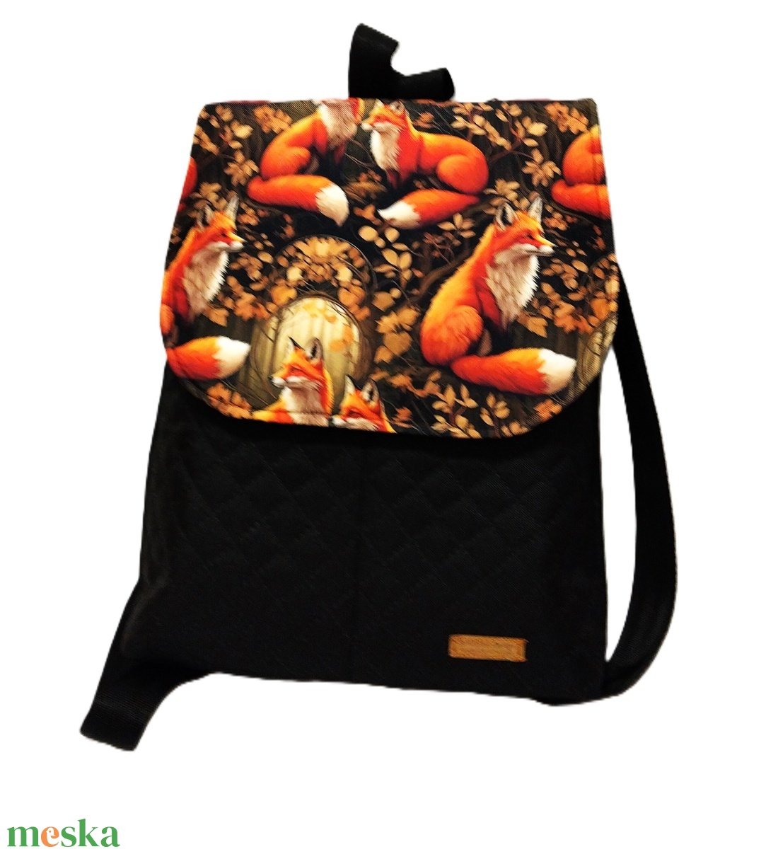 Róka mintás hátizsák-TÖBB MINTA! - táska & tok - hátizsák - hátizsák - Meska.hu