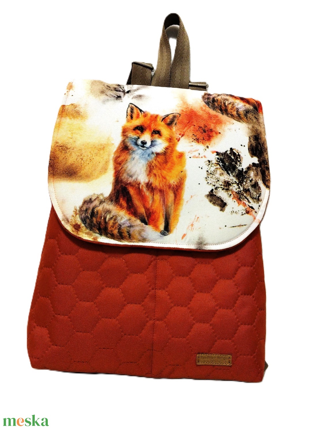 Róka mintás hátizsák-TÖBB MINTA! - táska & tok - hátizsák - hátizsák - Meska.hu