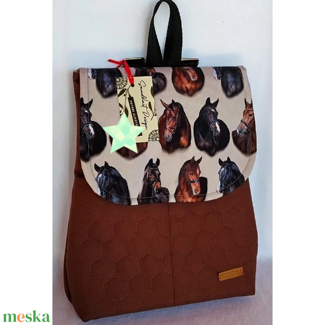 Lovas hátizsák-TÖBB MINTA! - táska & tok - hátizsák - hátizsák - Meska.hu