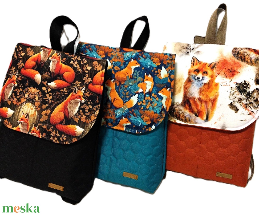 Cuki állatmintás  mintás hátizsák - táska & tok - hátizsák - hátizsák - Meska.hu