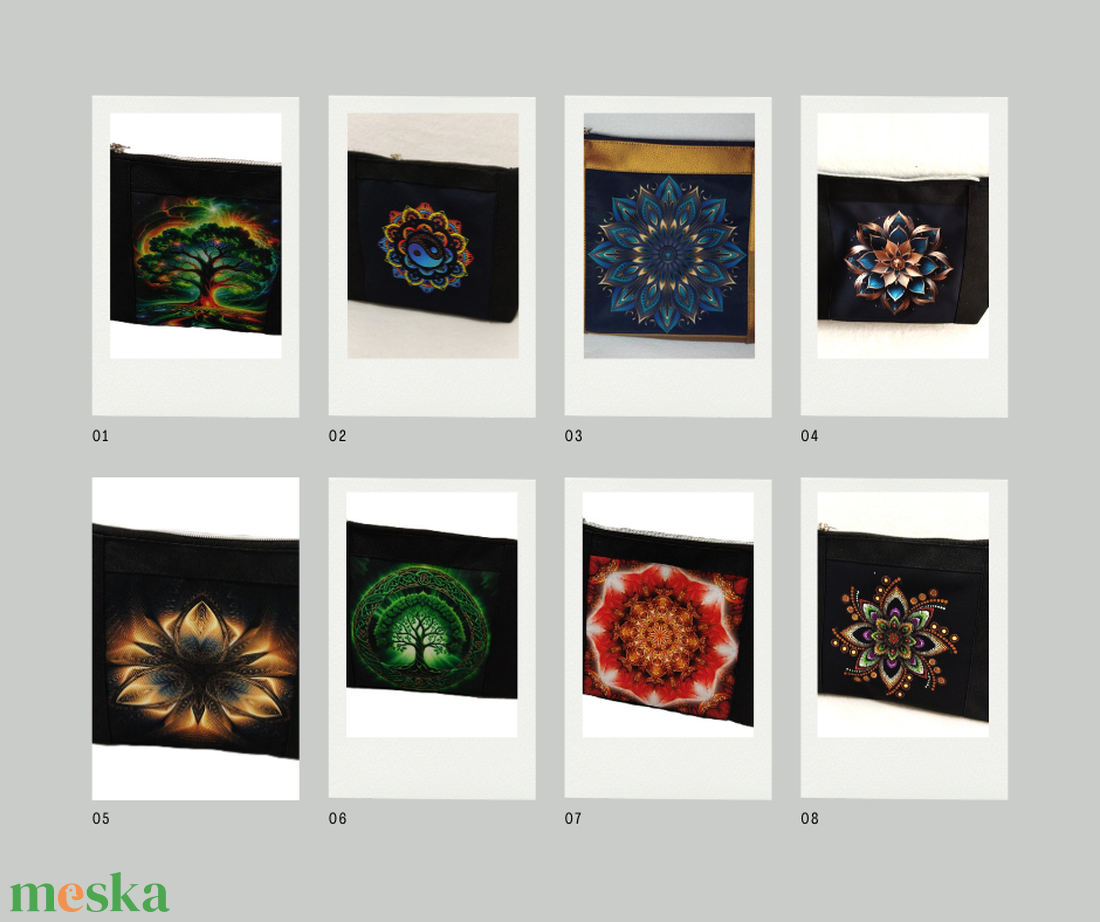 Zöld életfa motívumos mandala neszesszer/táskarendező-Több minta! - táska & tok - neszesszer - Meska.hu