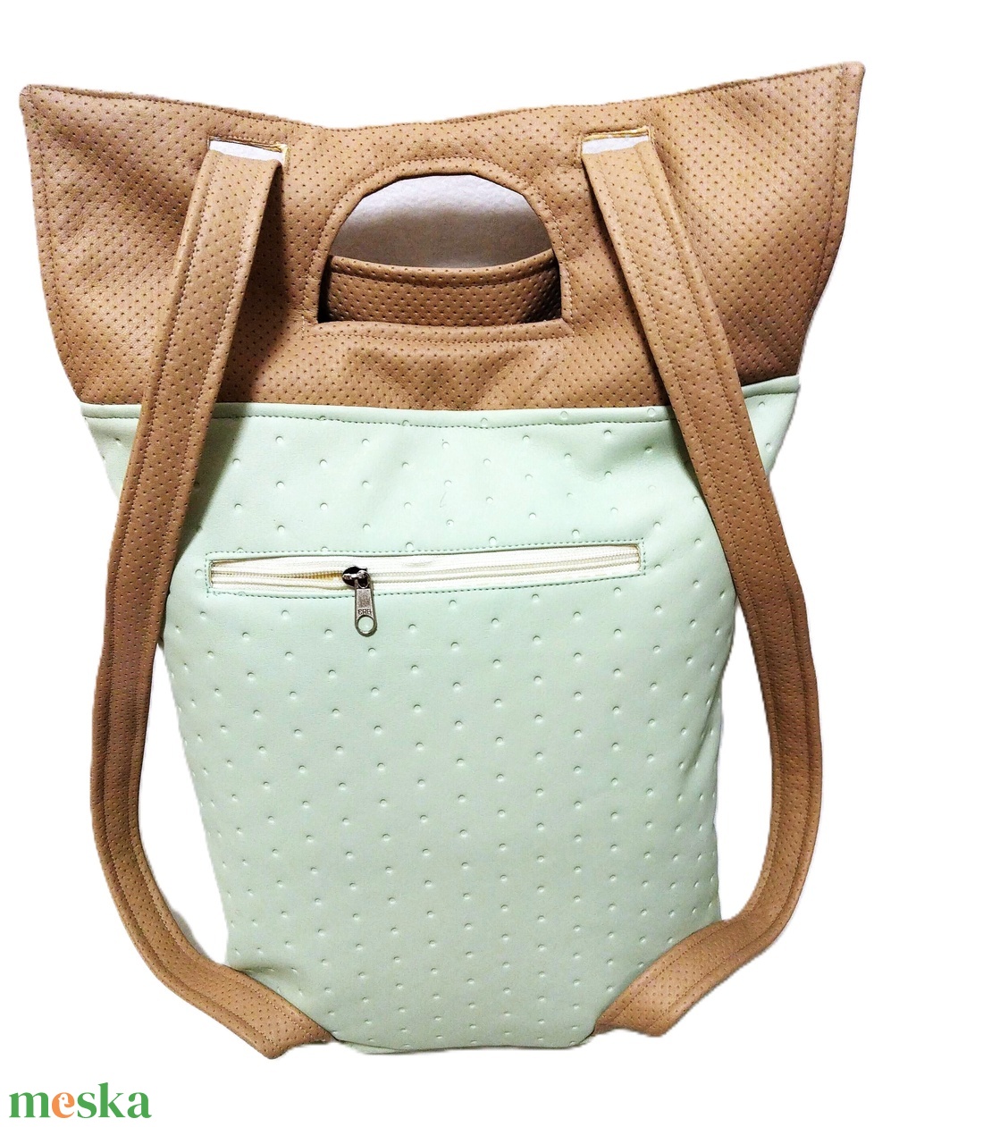 Pasztell zöld kézitáska és hátizsák rózsák/ cipellők - táska & tok - kézitáska & válltáska - kézitáska - Meska.hu