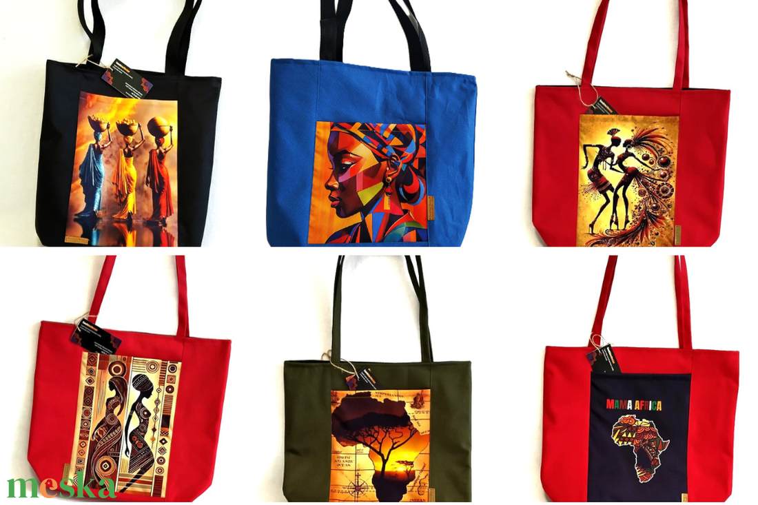 Afrika varázsa shopperek - táska & tok - kézitáska & válltáska - válltáska - Meska.hu