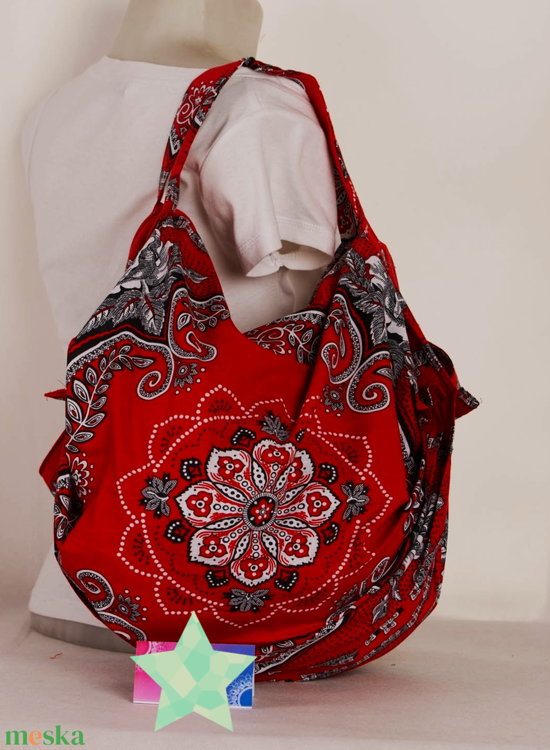 Napraforgós origami Többfunkiós táska - táska & tok - kézitáska & válltáska - nagy pakolós táska - Meska.hu