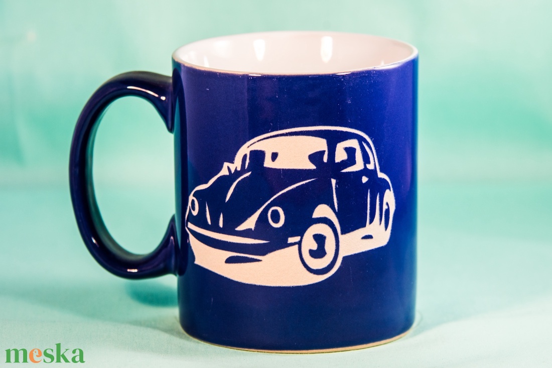 VOLKSWAGEN Bogár-homokgravirozott bögre - otthon & életmód - konyhafelszerelés, tálalás - tálalás - bögre & csésze - Meska.hu