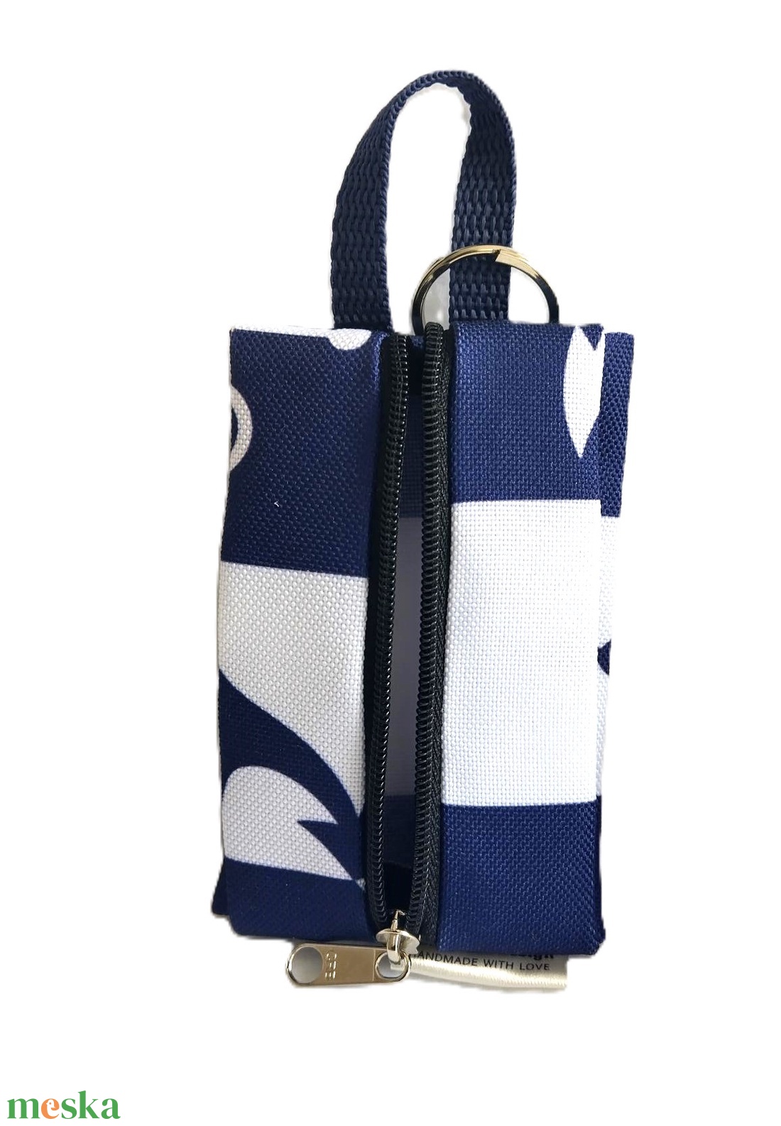 Tengerész motívumos    vízhatlan gyöngyvászon zsepi tartók, vagy bármi tartók - táska & tok - kulcstartó & táskadísz - kulcstartó - Meska.hu