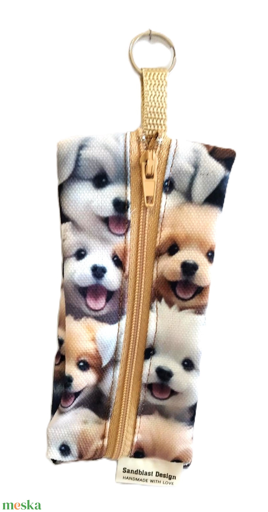 Cuki állat mintás Vidám kutyusok  vízhatlan gyöngyvászon zsepi tartók, vagy bármi tartók - táska & tok - kulcstartó & táskadísz - kulcstartó - Meska.hu
