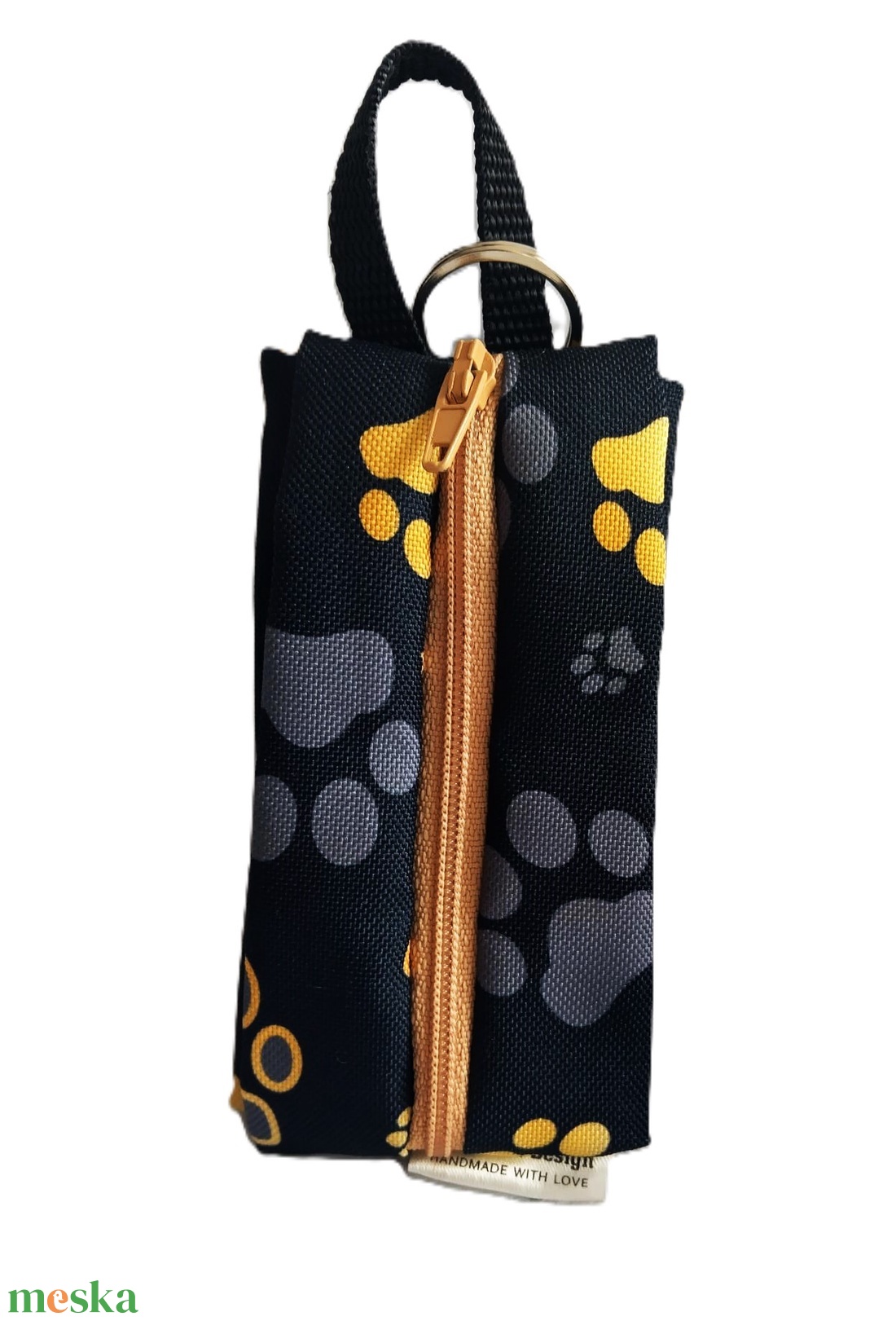 Cuki állat mintás Tappancsok  vízhatlan gyöngyvászon zsepi tartók, vagy bármi tartók - táska & tok - kulcstartó & táskadísz - kulcstartó - Meska.hu