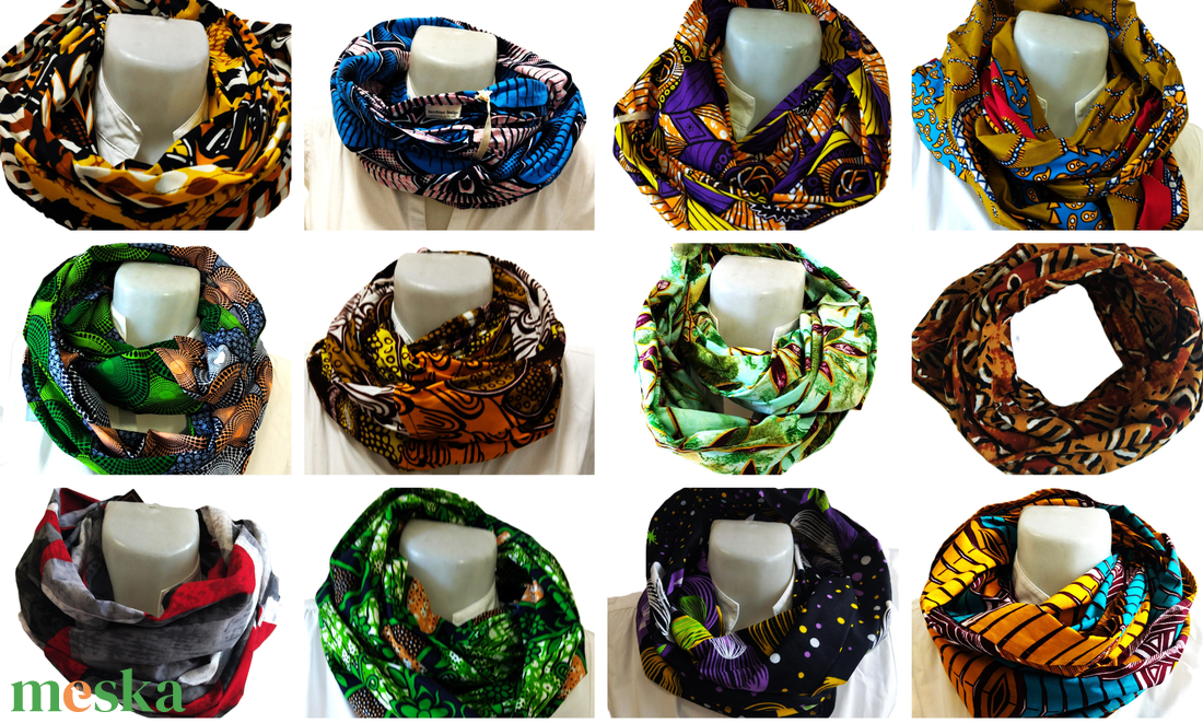 SandblastDesign Afrikai pamutvászon Körsál -Több színben- Limitált darabszámban! - ruha & divat - sál, sapka, kendő - sál - Meska.hu
